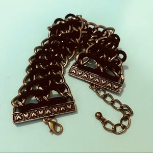 Love Me Not Metal Braided Bracelet